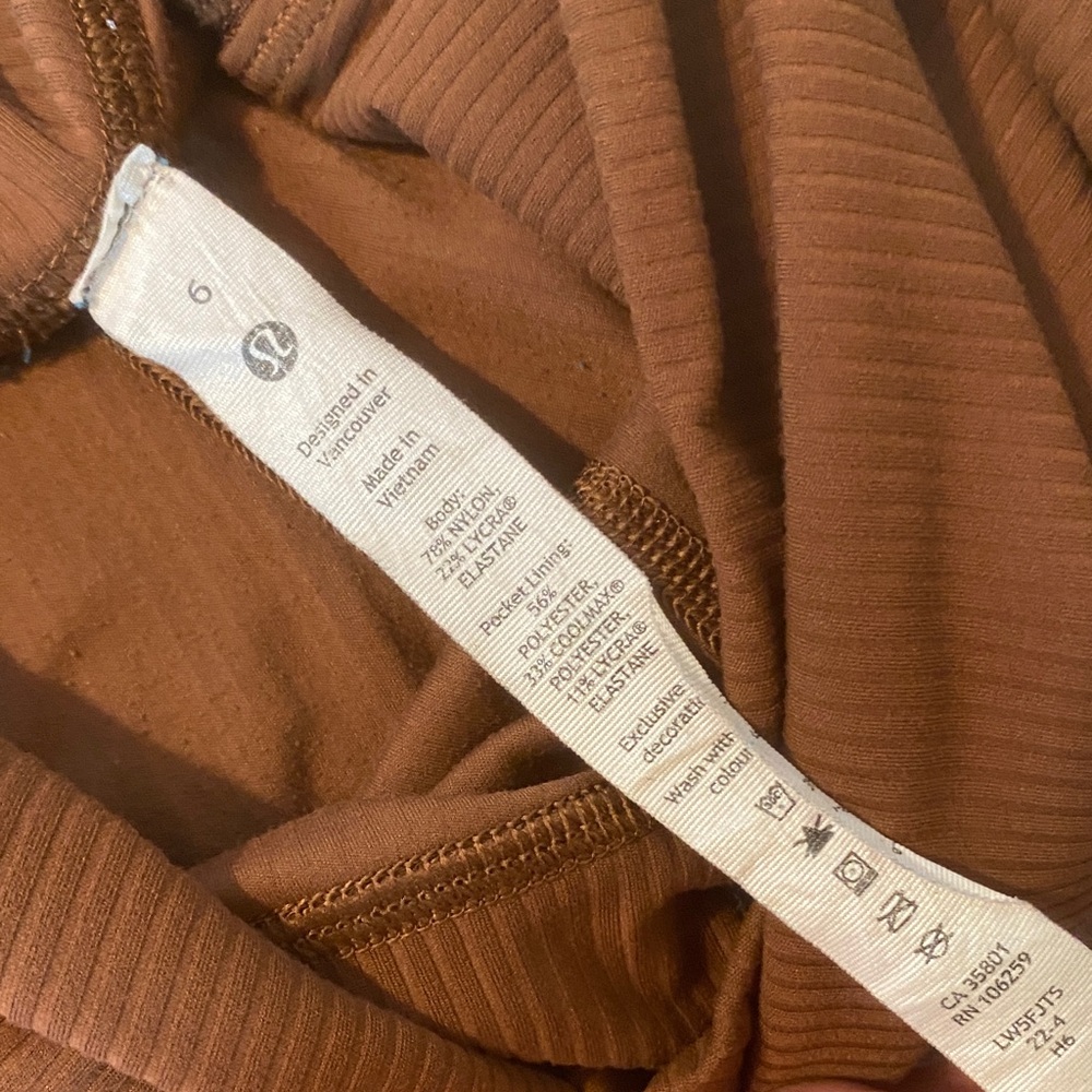 Lululemon Align Ribbed High-Rise Pant 25” Java - Picture 4 of 16